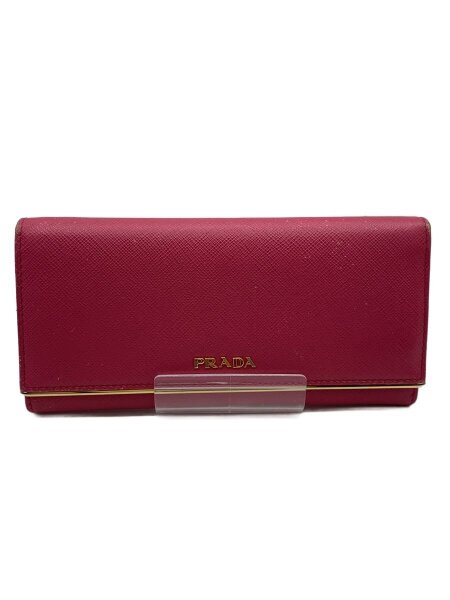 PRADA(プラダ) / 長財布/レザー/PNK/無地/レディース/1MH132 | 中古品 