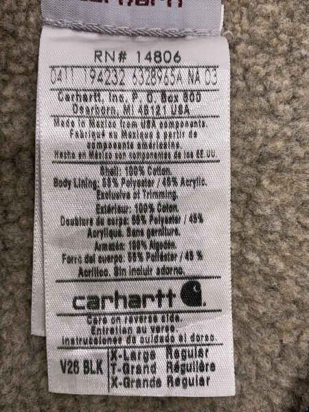 Carhartt(カーハート) / ダックベスト/XL/コットン/BLK/V26 BLK 