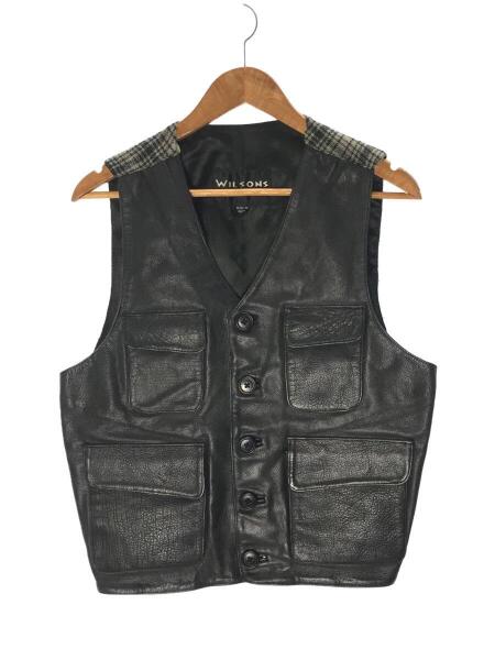 Wilsons Leather(ウィルソンズレザー) / レザー切替ベスト/M/レザー 
