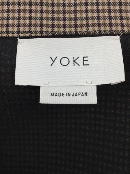 YOKE(ヨーク) / FIVE COLORS PLAID WOOL CUT-OFF JACKET/S/ウール/BRW 