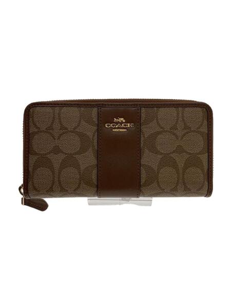 COACH(コーチ) / ラウンドファスナー/長財布_シグネチャー/レザー 