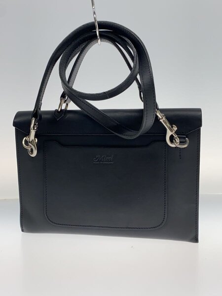 Mimi Berry 2way ショルダーバッグ ハンドバッグ 本革黒