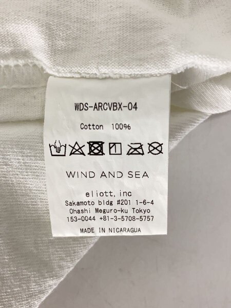 WIND AND SEA(ウィンダンシー) / ポケットTシャツ/L/コットン/ホワイト 