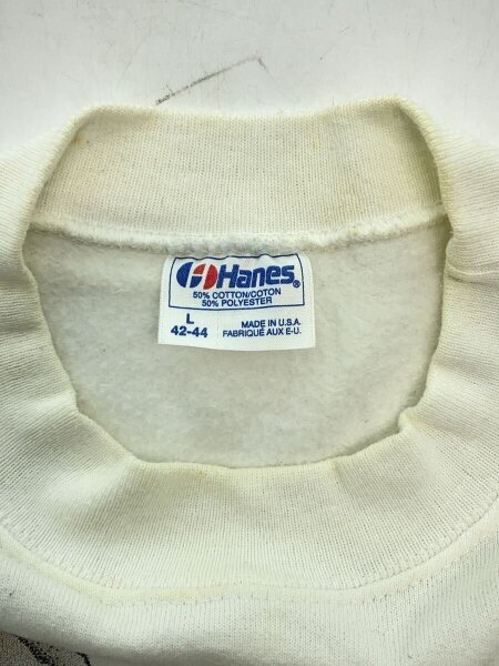 Hanes(ヘインズ) / 90s/ゾウ/スウェット/L/コットン/ホワイト/プリント 