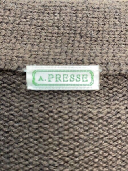 A.PRESSE(アプレッセ) / Cashmere Leather Combination Cardigan/3 