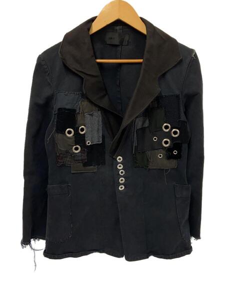 gilet(ジレ) / リメイク/ジャケット/M/シルク/NVY/無地 | 古着の販売 