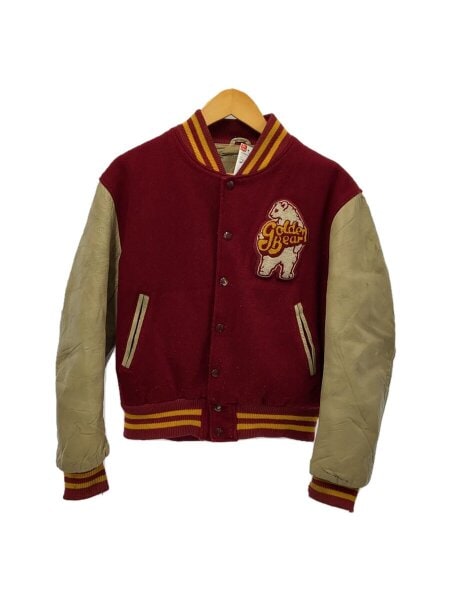 USA製 ゴールデンベア 袖革 ワッペン スタジャンM USA製 ゴールデンベア 袖革 ワッペン スタジャンM