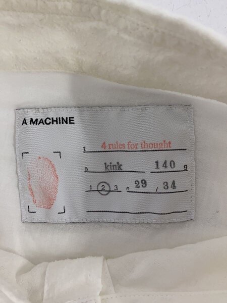 A MACHINE 長袖 シャツ　サイズ2 【希少】 A MACHINE(エーマシーン) / Crazy Grain Shirts/長袖シャツ/2/コットン