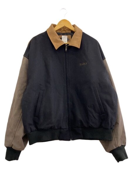 X-LARGE(エクストララージ) / WOOL WORK JACKET/フェイクレザー切替 