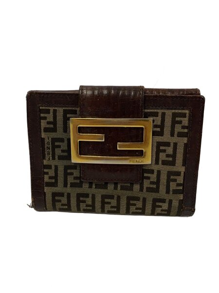FENDI(フェンディ) / ズッカ柄/状態考慮/2つ折り財布/PVC/総柄