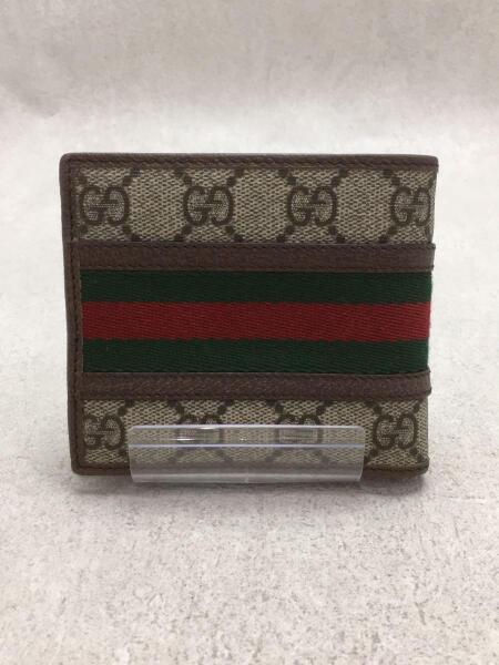 GUCCI(グッチ) / 2つ折り財布/PVC/ブラウン/メンズ/597609/GG 