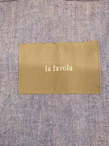 la favola / テーラードジャケット/O/コットン/IDG/無地/laf J14-22111 la favola(ラファーヴォラ) / テーラードジャケット/O/コットン/IDG