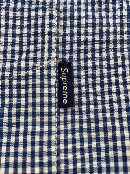 Supreme(シュプリーム) / 半袖シャツ/XL/コットン/BLU/ギンガムCK 