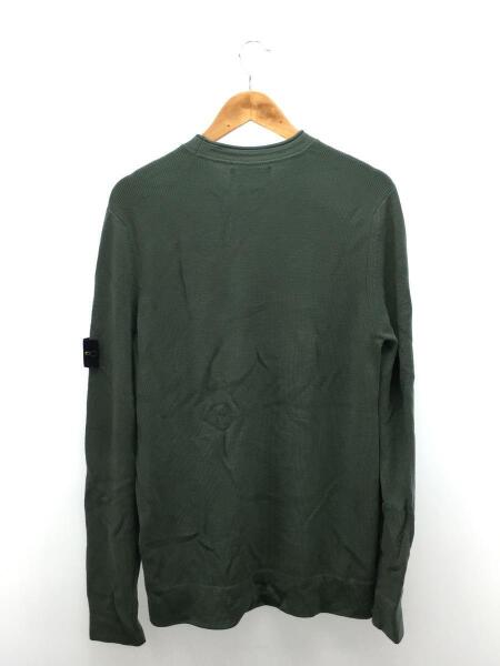 98aw/STONE ISLAND/グリーンエッジ/ケーブルニット/黒/L STONE ISLAND Lambswool Crewneck Knit  [正規品/ STONE ISLAND グリーン ニットセーター L