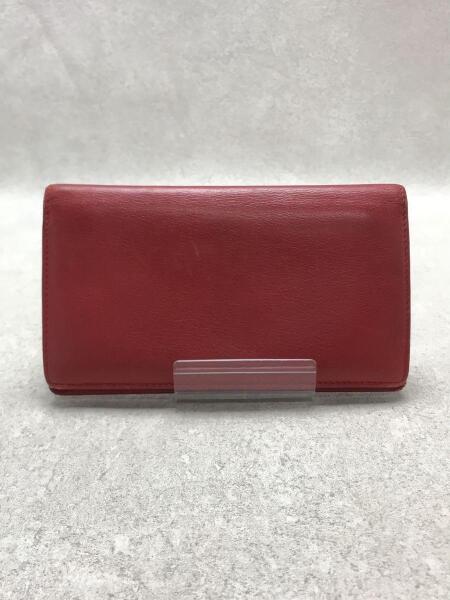 CHANEL(シャネル) / 長財布/レザー/RED/無地/レディース/カメリア