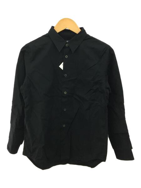 黒い長袖シャツ ボタン付き　コム・デ・ギャルソン 黒い長袖シャツ ボタン付きコム・デ・ギャルソン