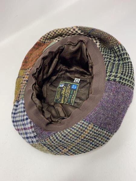 送料無料！新品！HANNA HATSハンナハッツ・ドネガルツイードパッチワーク帽子M★ Hanna Hats(ハンナハッツ) ⁄ ドネガルツイードパッチワーク