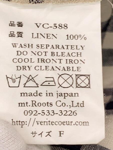 veritecoeur(ヴェリテクール) / 長袖ワンピース/FREE/リネン/BEG