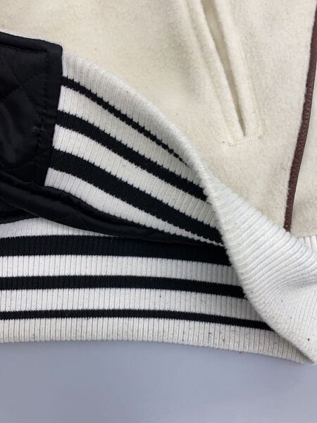 Fake Ass Flowers(フェイクアスフラワーズ) / スタジャン/2/ウール/WHT