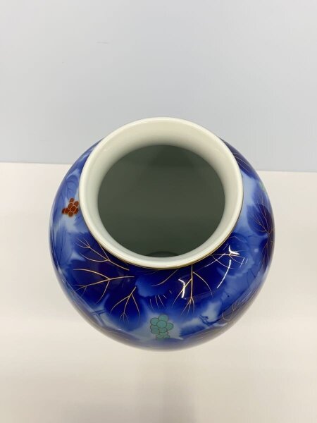 深川製磁(フカガワセイジ) / 壷・花瓶/呉須ブドー// | 中古品の販売