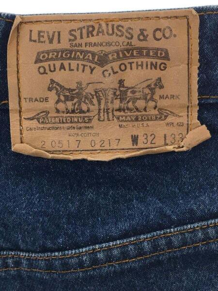Levi’s / オレンジタブ/ボタン裏575/USA製/ボトム/31/コットン/IDG/無地/684 0217 Levi's(リーバイス) / リーバイス/90s/トップ裏575/USA製/オレンジタブ