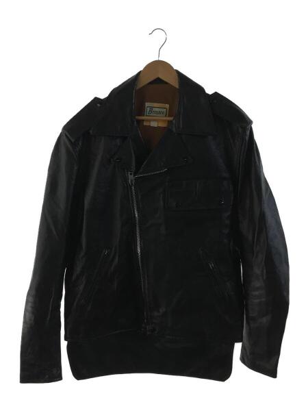 70's】Brimaco レザー シングルライダース 42 黒 カナダ製 70s