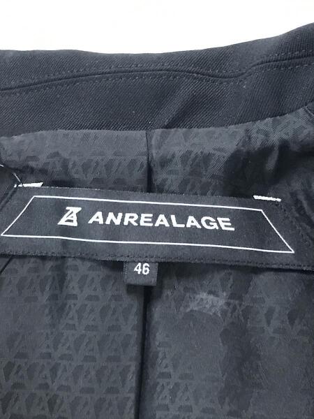 ANREALAGE(アンリアレイジ) / テーラードジャケット/46/ウール/BLK 