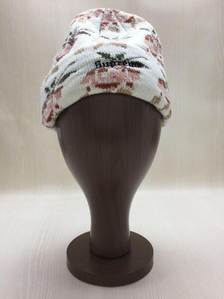 Supreme バラ模様 ニット帽 ポンポン付き 【公式通販】 Supreme バラ柄