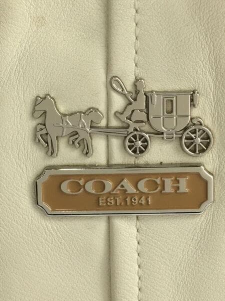COACH(コーチ) / トートバッグ/レザー/ホワイト/18964/馬車ロゴ/Cロゴ 