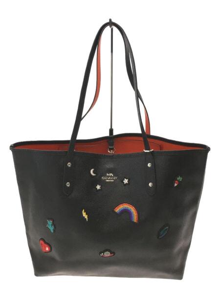 COACH(コーチ) / トートバッグ/レザー/F25798/ワッペン/黒/ブラック 