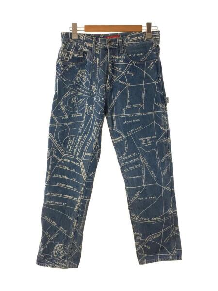 Supreme ブラックデニム 総柄 30 Supreme ブラックデニム 総柄 30