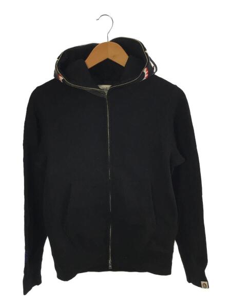 A BATHING APE(アベイシングエイプ) / ジップパーカー/S/コットン/BLK 
