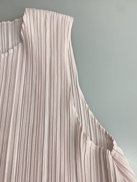 PLEATS PLEASE ISSEY MIYAKE / Pleated Tunic Dress/プノーツスリーブワンピ/3/ポリエステル/PNK/PP71-JT533 PLEATS PLEASE ISSEY MIYAKE(プリーツプリーズイッセイミヤケ