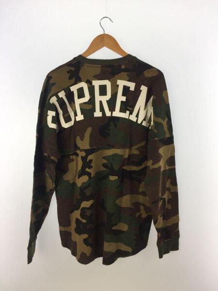 Supreme(シュプリーム) / 長袖Tシャツ/M/コットン/KHK/カモフラ/カーキ 