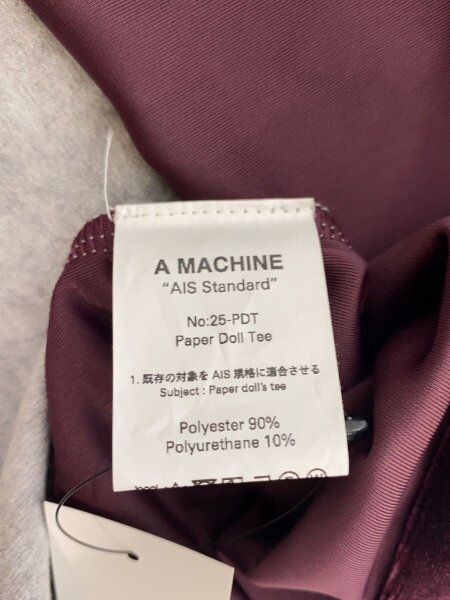 A MACHINE(エーマシーン) / 25SS/PAPER DOLL TEE/2/ポリエステル/BRD 
