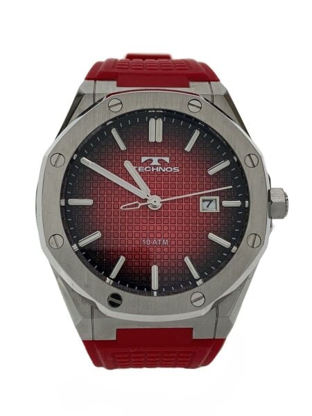 TECHNOS(テクノス) / クォーツ腕時計/アナログ/RED/RED/T8B54 | 中古品 