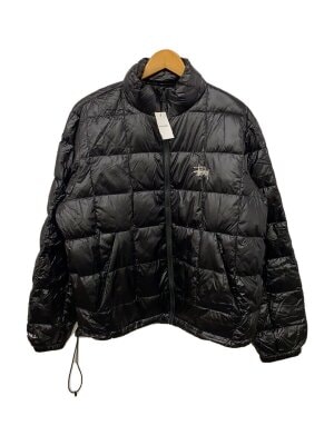 90s OLD STUSSY SPORT 肉厚 ダウンジャケット ブラック L STUSSYの