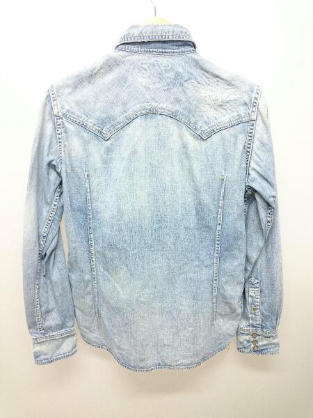 TMT(ティーエムティー) / 13SS CRUSH DENIM-SHIRT/S/コットン/ライト 
