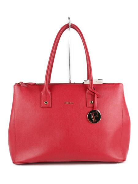 FURLA(フルラ) / Linda Carry All Double Zipper/レザー/レッド/無地 
