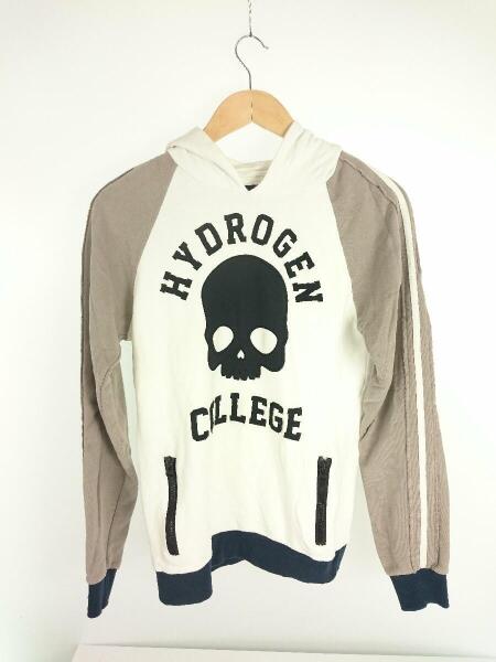 HYDROGEN(ハイドロゲン) / College Skull Hoodie/パーカー/M/コットン 