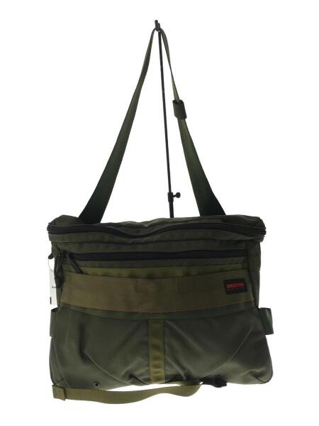 briefing カーキ ナイロン ショルダーバッグ