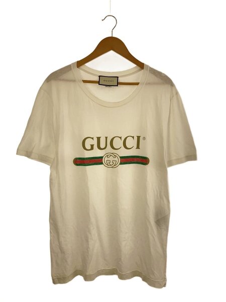 GUCCI(グッチ) / ロゴウォッシュドオーバーサイズ/Tシャツ/L/コットン 