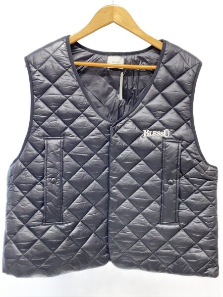BLESS U(ブレスユー) / BU quilting vest/ナイロンベスト/L/ナイロン 