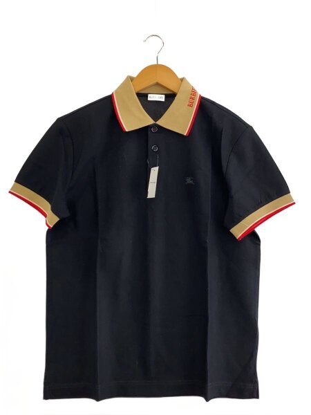BURBERRY(バーバリー) / ポロシャツ/L/コットン/BLK/無地/8110934 