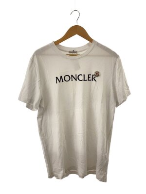 ☆モンクレール ロゴ刺繍ロングTシャツ M 新品未使用 2025年製 MONCLERの