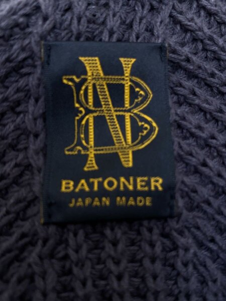 BATONER(バトナー) / カーディガン(厚手)/XL/コットン/GRY/BN-22SM-003