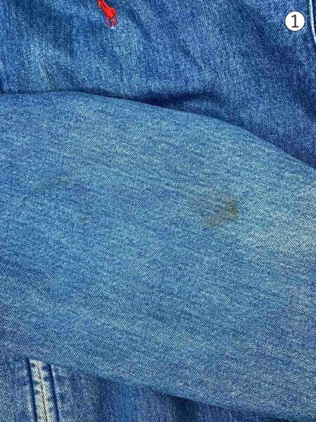 POLO RALPH LAUREN / Gジャン/L/コットン/BLU/変色有/汚れ有 POLO RALPH LAUREN(ポロラルフローレン) / Gジャン/L/コットン/BLU