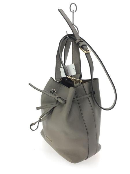 FURLA(フルラ) / ショルダーバッグ/バケツバッグ/レザー/GRY/無地 