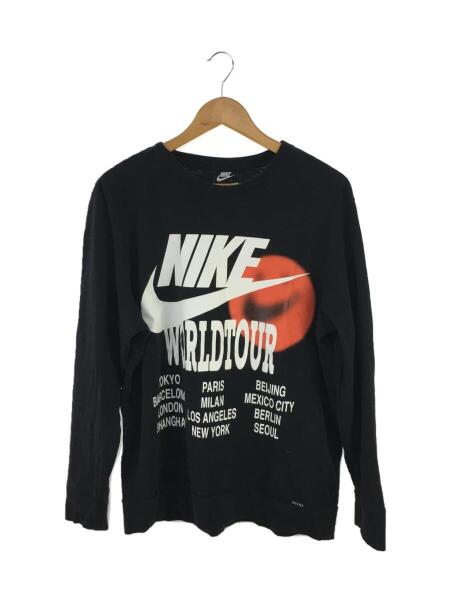 シャツメンズ シャツ長袖 nikeロンt黒 NIKE ナイキ 長袖Tシャツ L