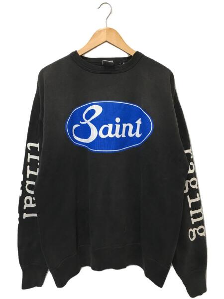 SAINT MICHAEL(セントマイケル) / スウェット/XL/コットン/BLK/CRW N 